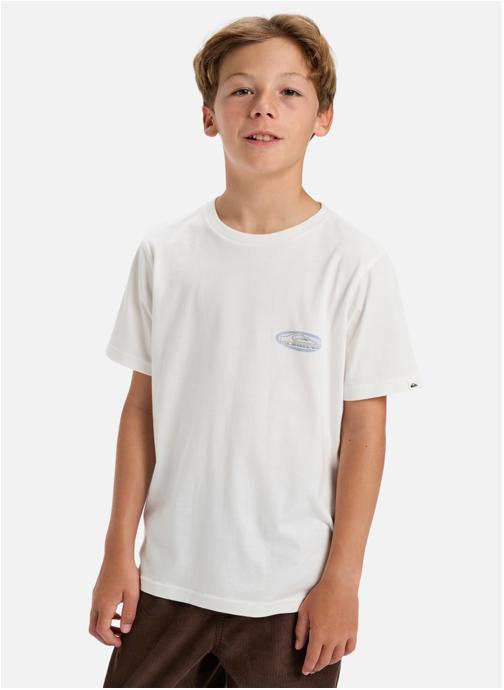 Quiksilver Tee-shirts Evo Border Lines garçon blanc