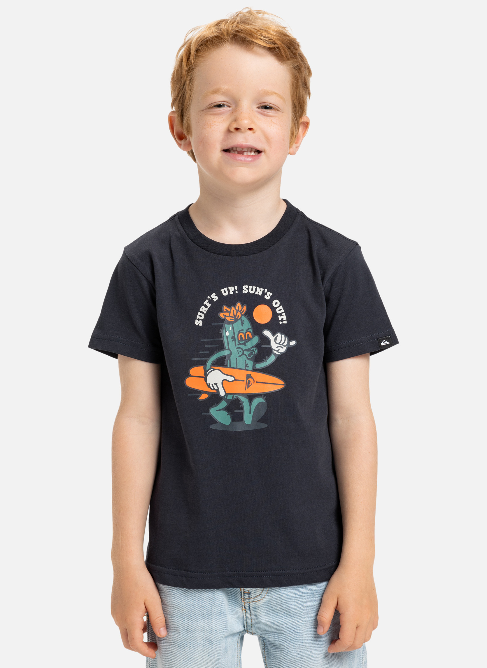 Tee-shirts T-shirt à manches courtes EV GONE SURFING garçon bleu Quiksilver Tee-shirts T-shirt à manches courtes EV GONE SURFING garçon bleu Bleu foncé