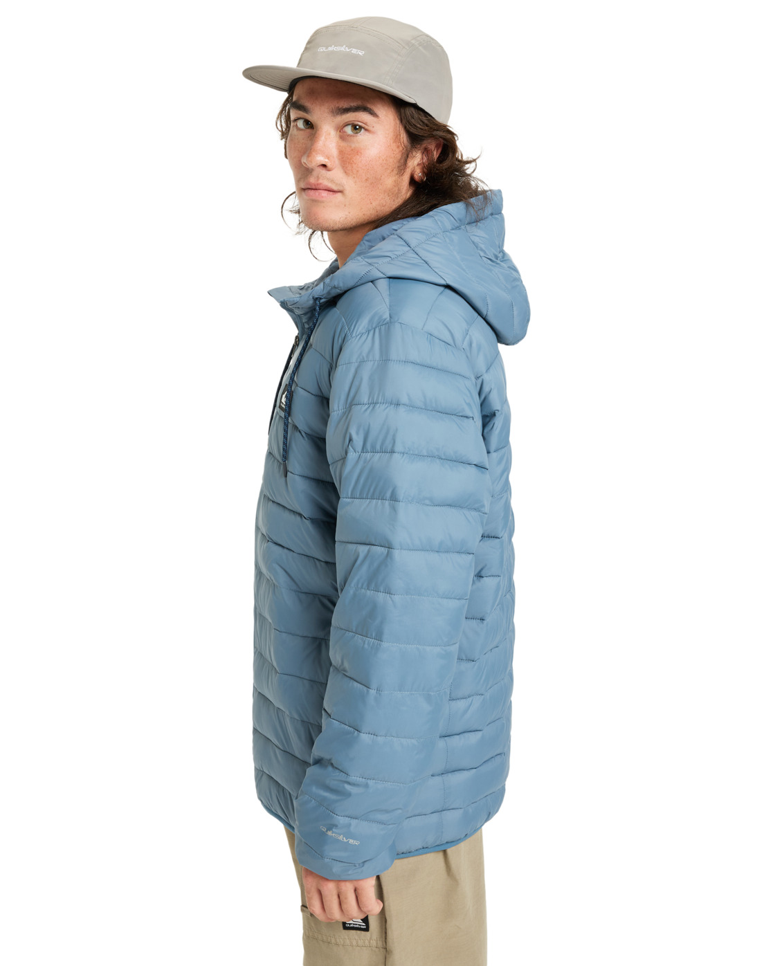 Blousons Veste isolante à capuche SCALY HOOD homme bleu Quiksilver Blousons Veste isolante à capuche SCALY HOOD homme bleu Bleu