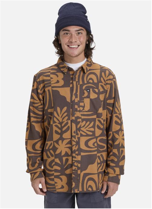 Quiksilver Chemises Motherfly Printed homme marron