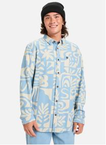 Chemises Motherfly Printed homme bleu