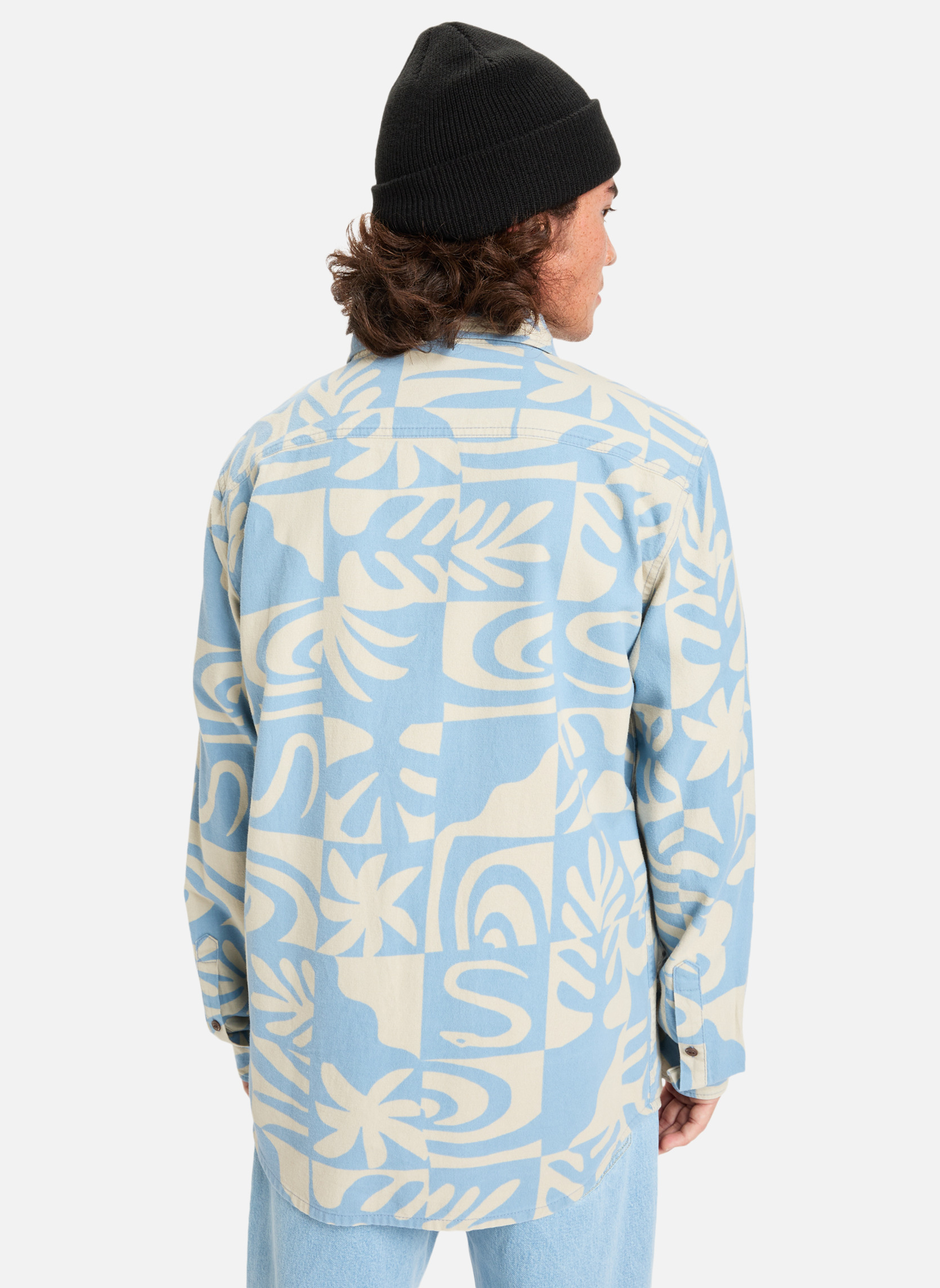 Chemises Motherfly Printed homme bleu Quiksilver Chemises Motherfly Printed homme bleu Bleu