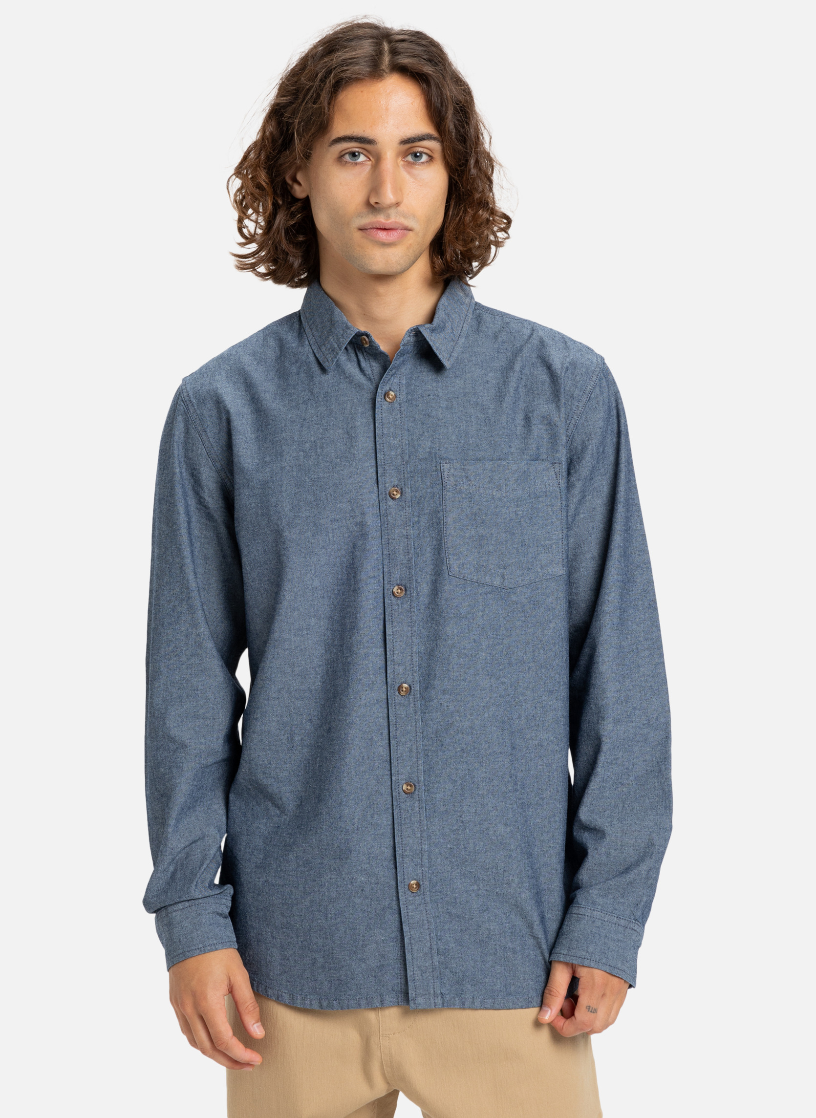 Chemises Yosemite Chambrayls homme bleu Quiksilver Chemises Yosemite Chambrayls homme bleu Bleu foncé