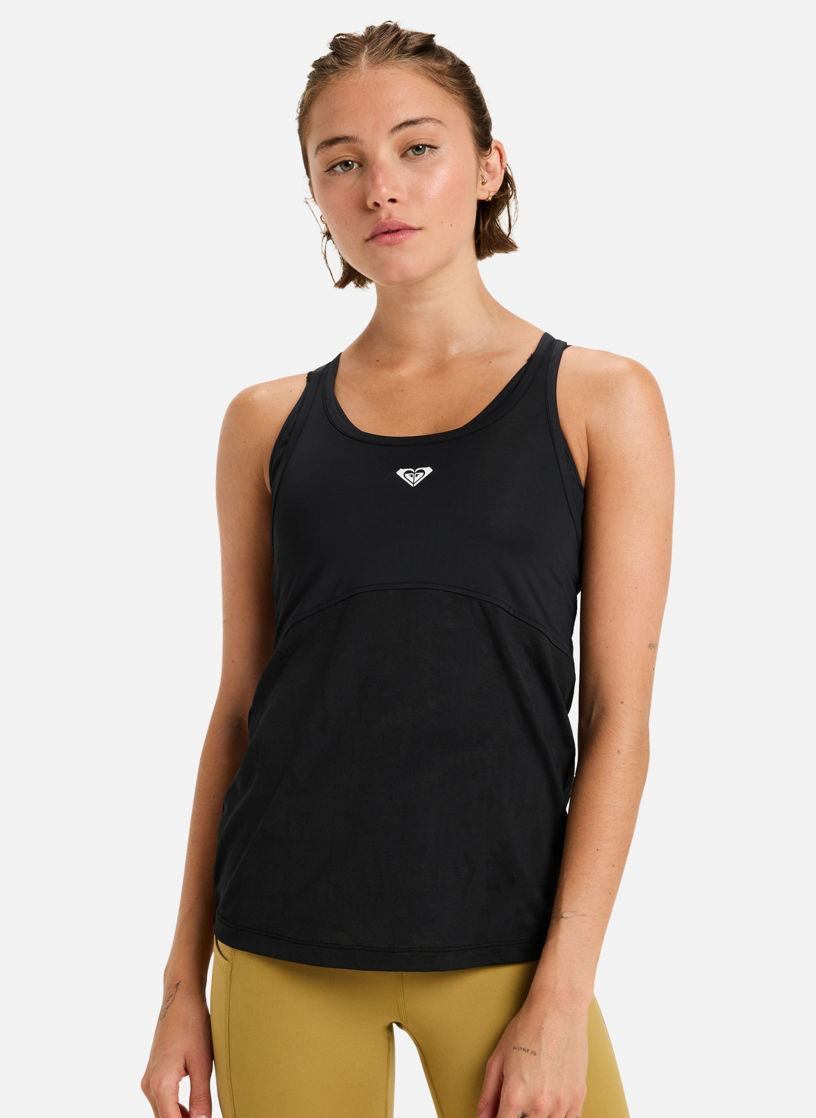 Débardeurs Move Free Mesh femme noir Roxy Débardeurs Move Free Mesh femme noir Noir