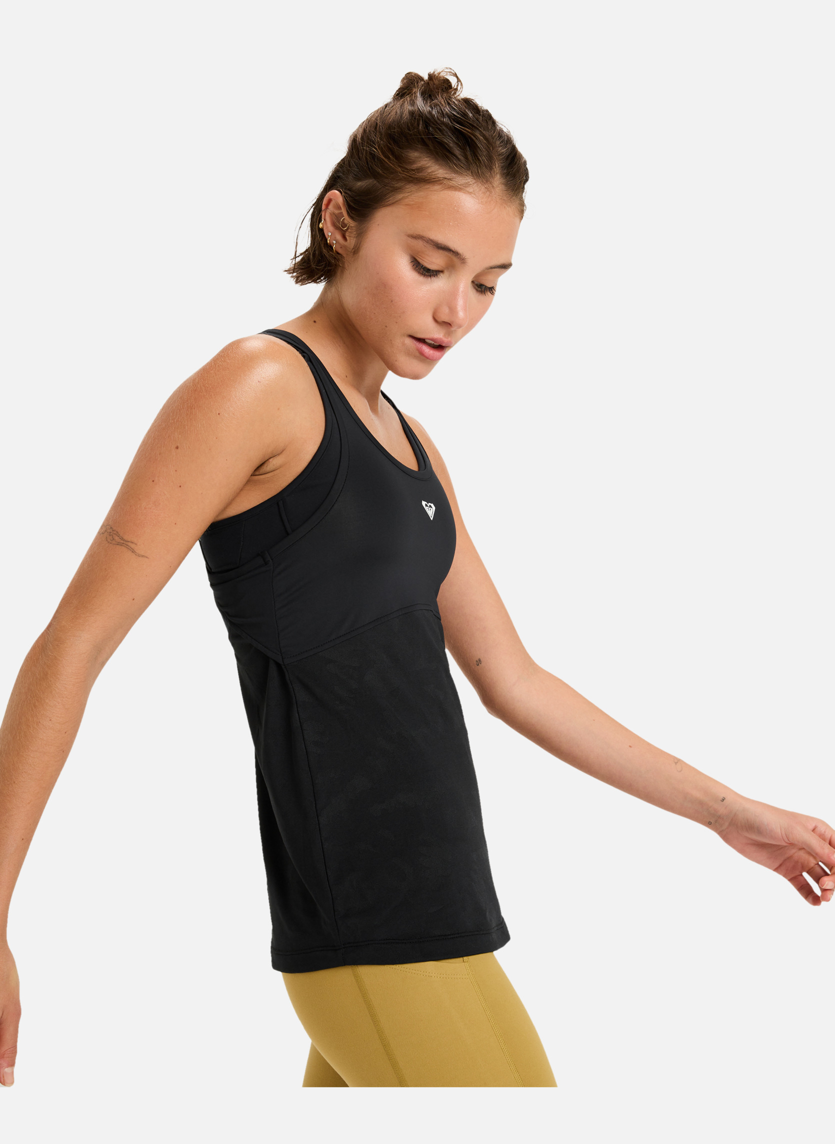 Débardeurs Move Free Mesh femme noir Roxy Débardeurs Move Free Mesh femme noir Noir