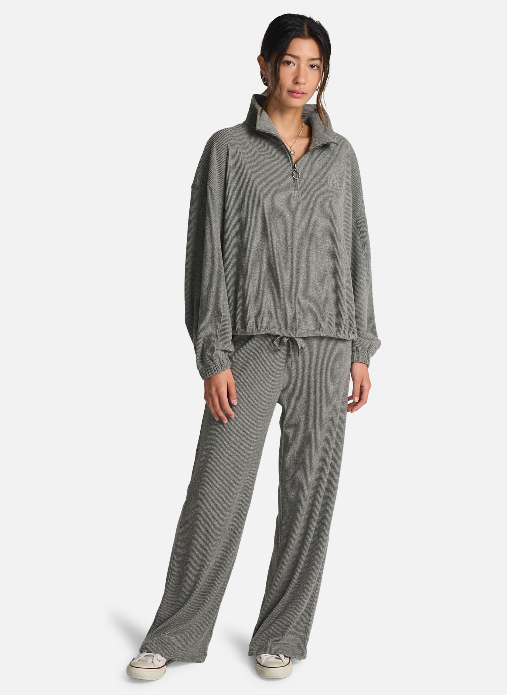 Pantalons droit Keep It Straight femme gris Billabong Pantalons droit Keep It Straight femme gris Gris