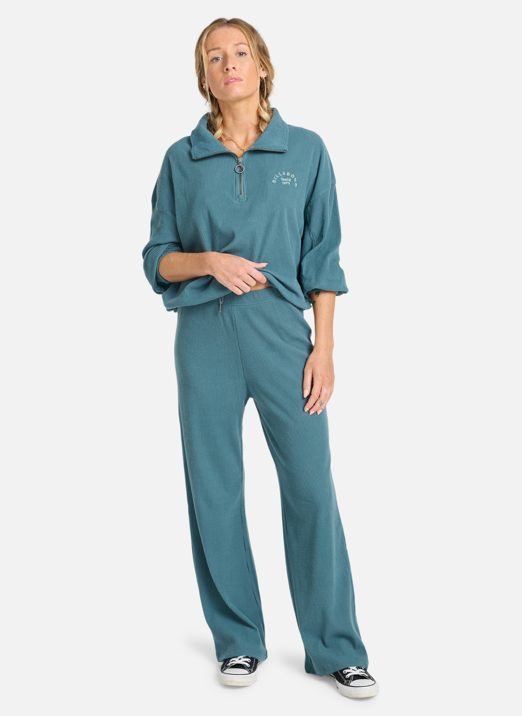 Pantalons droit Keep It Straight femme bleu Billabong Pantalons droit Keep It Straight femme bleu Bleu