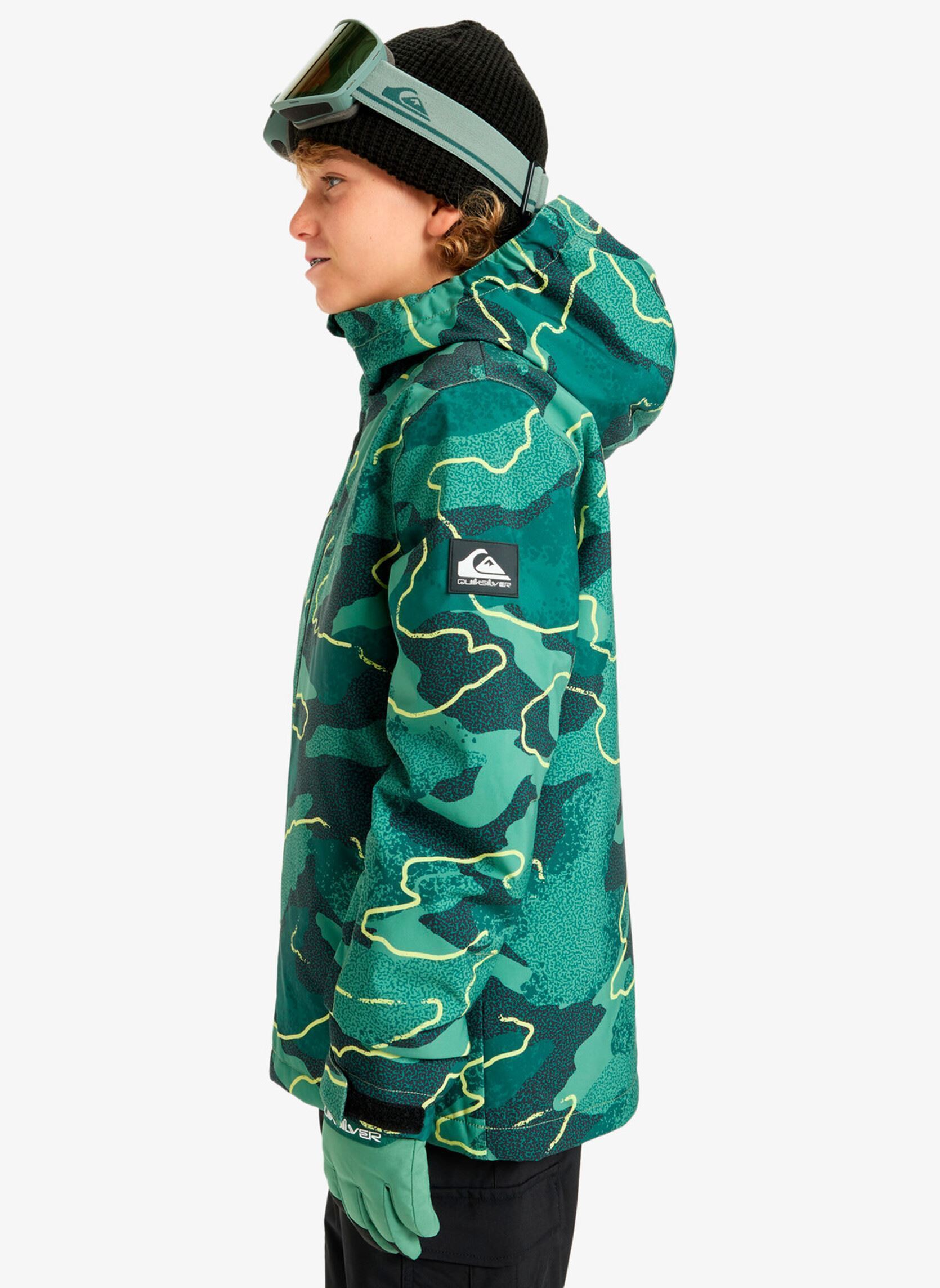 Vestes Mission Printed Youth Jk garçon vert Quiksilver Vestes Mission Printed Youth Jk garçon vert Camostrokes Trekking Green