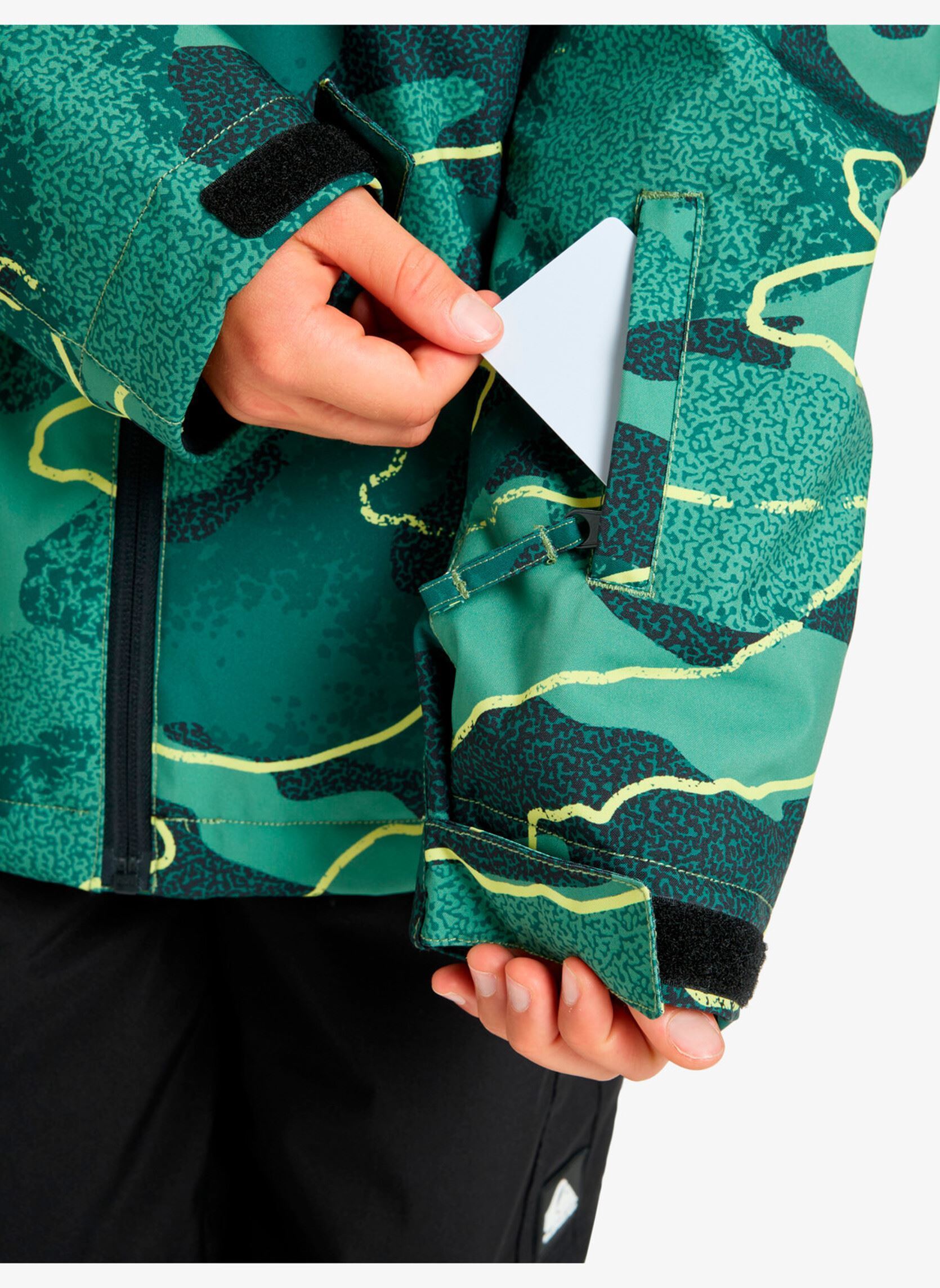 Vestes Mission Printed Youth Jk garçon vert Quiksilver Vestes Mission Printed Youth Jk garçon vert Camostrokes Trekking Green