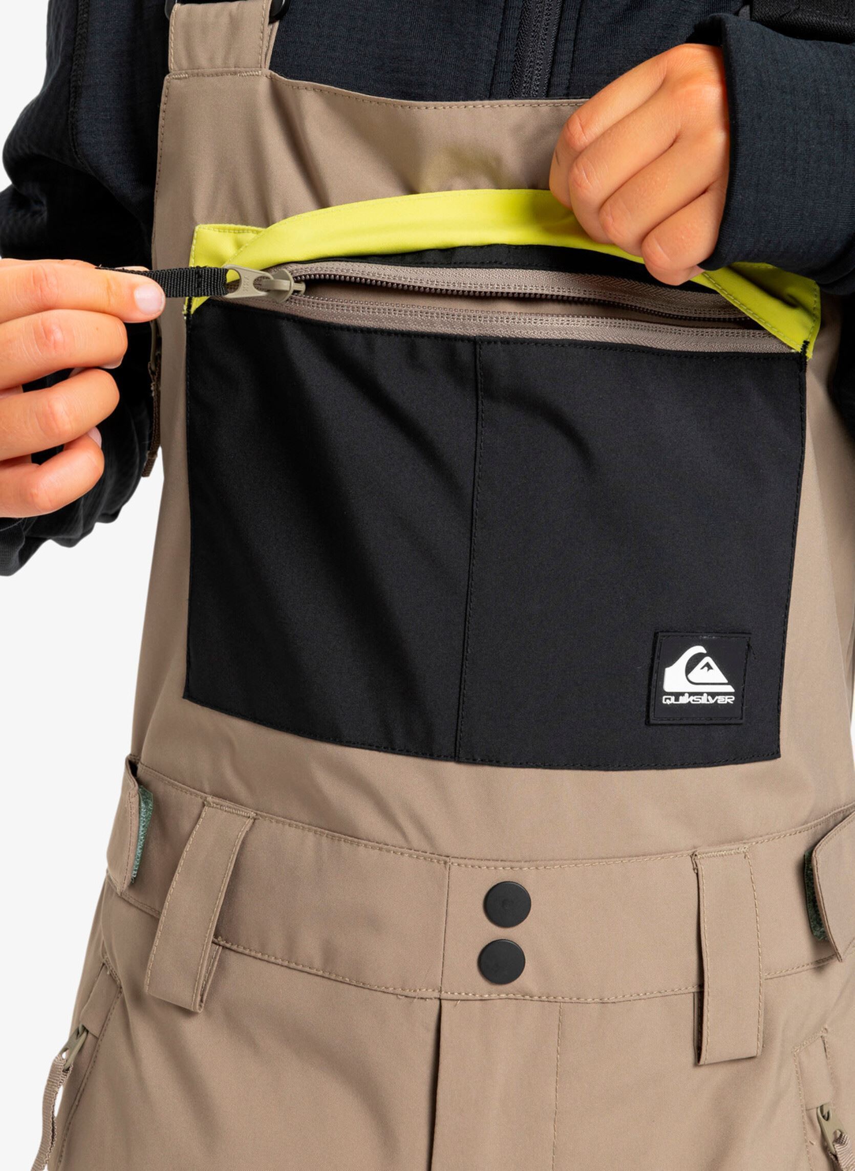 Tuinbroeken Mash Up Youth Bib jongens beige Quiksilver Tuinbroeken Mash Up Youth Bib jongens beige Fallen Rock