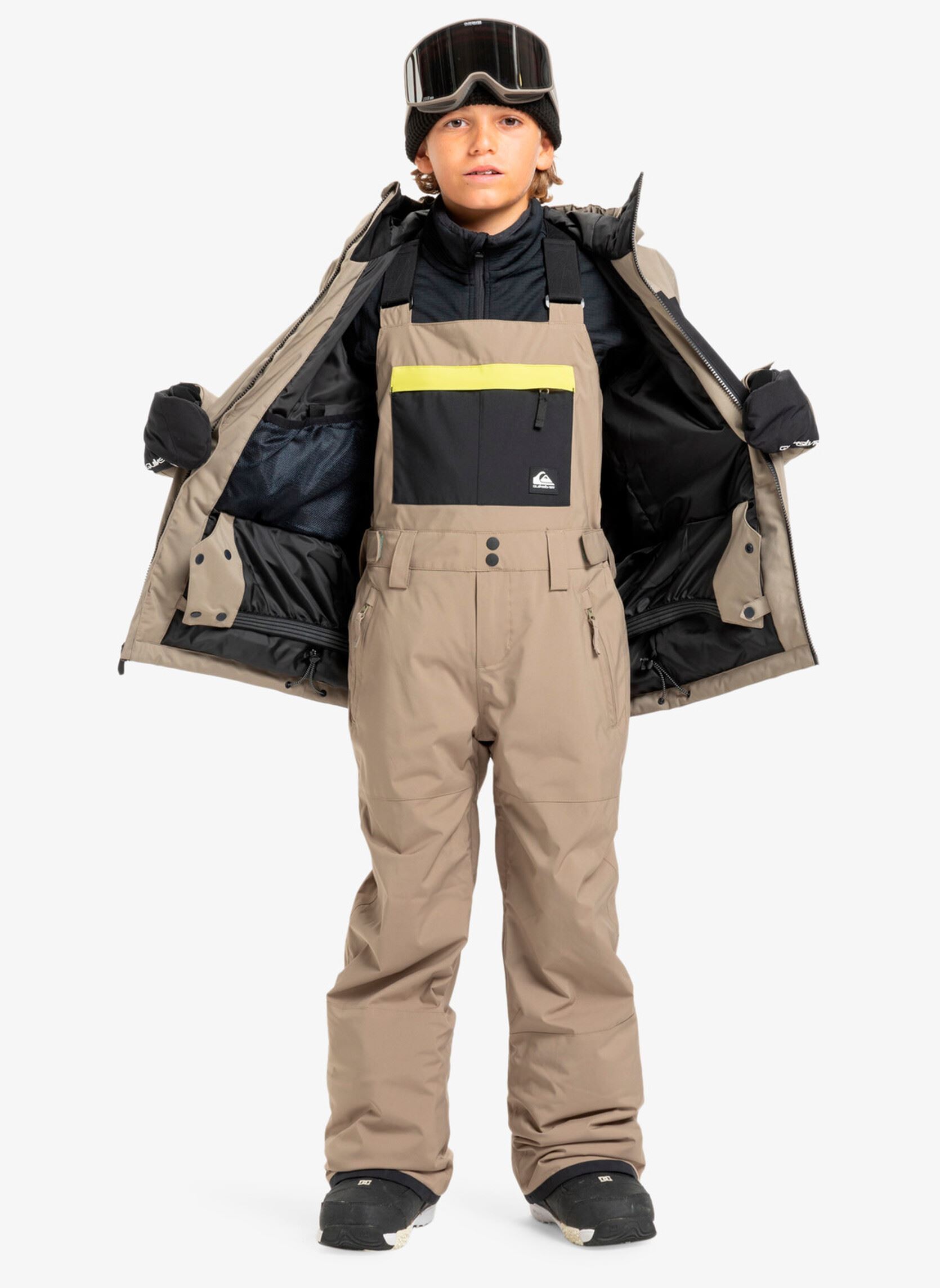 Tuinbroeken Mash Up Youth Bib jongens beige Quiksilver Tuinbroeken Mash Up Youth Bib jongens beige Fallen Rock