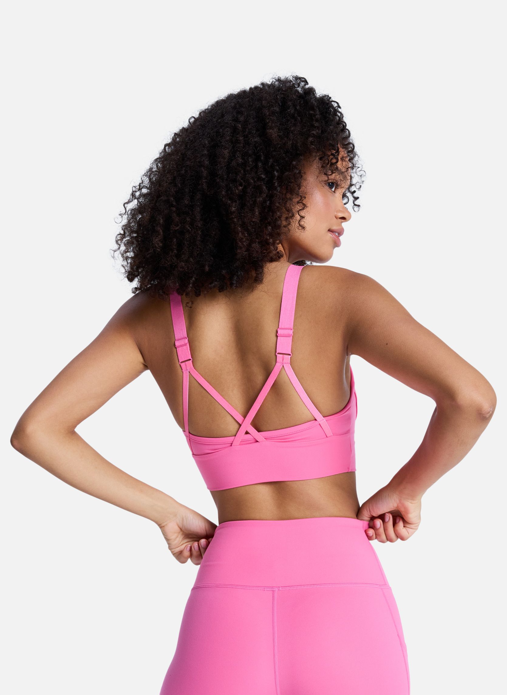 Brassières Soutien-gorge de sport HEART INTO IT ATTITUDE. femme rose Roxy Brassières Soutien-gorge de sport HEART INTO IT ATTITUDE. femme rose Rose
