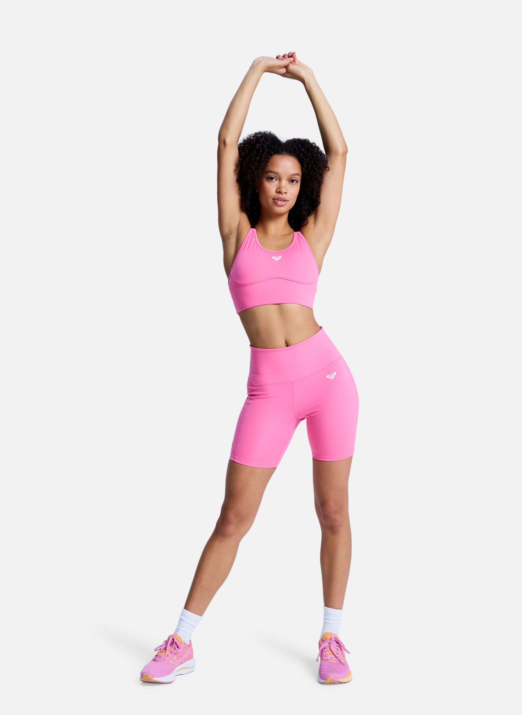 Brassières Soutien-gorge de sport HEART INTO IT ATTITUDE. femme rose Roxy Brassières Soutien-gorge de sport HEART INTO IT ATTITUDE. femme rose Rose