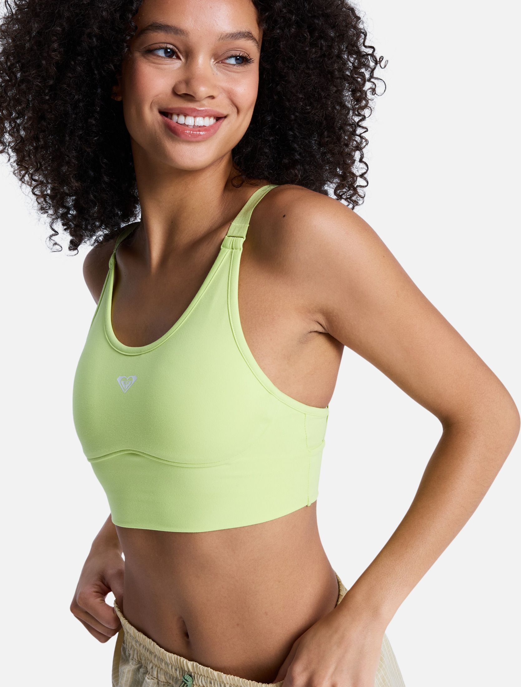 Brassières Soutien-gorge de sport HEART INTO IT ATTITUDE. femme vert Roxy Brassières Soutien-gorge de sport HEART INTO IT ATTITUDE. femme vert Vert