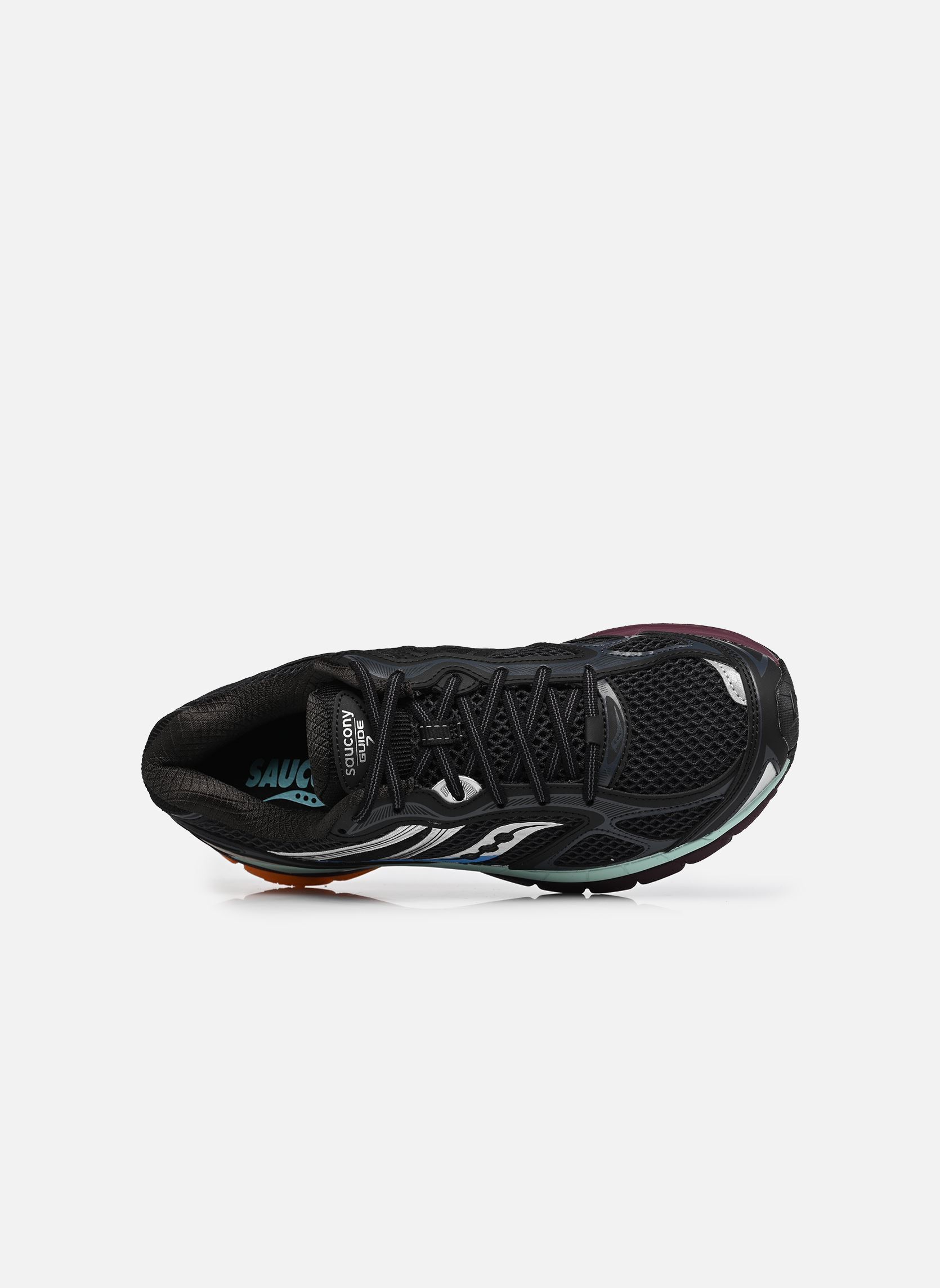 Lage sneakers Progrid Guide 7 heren zwart Saucony Lage sneakers Progrid Guide 7 heren zwart BLACK/MULTI
