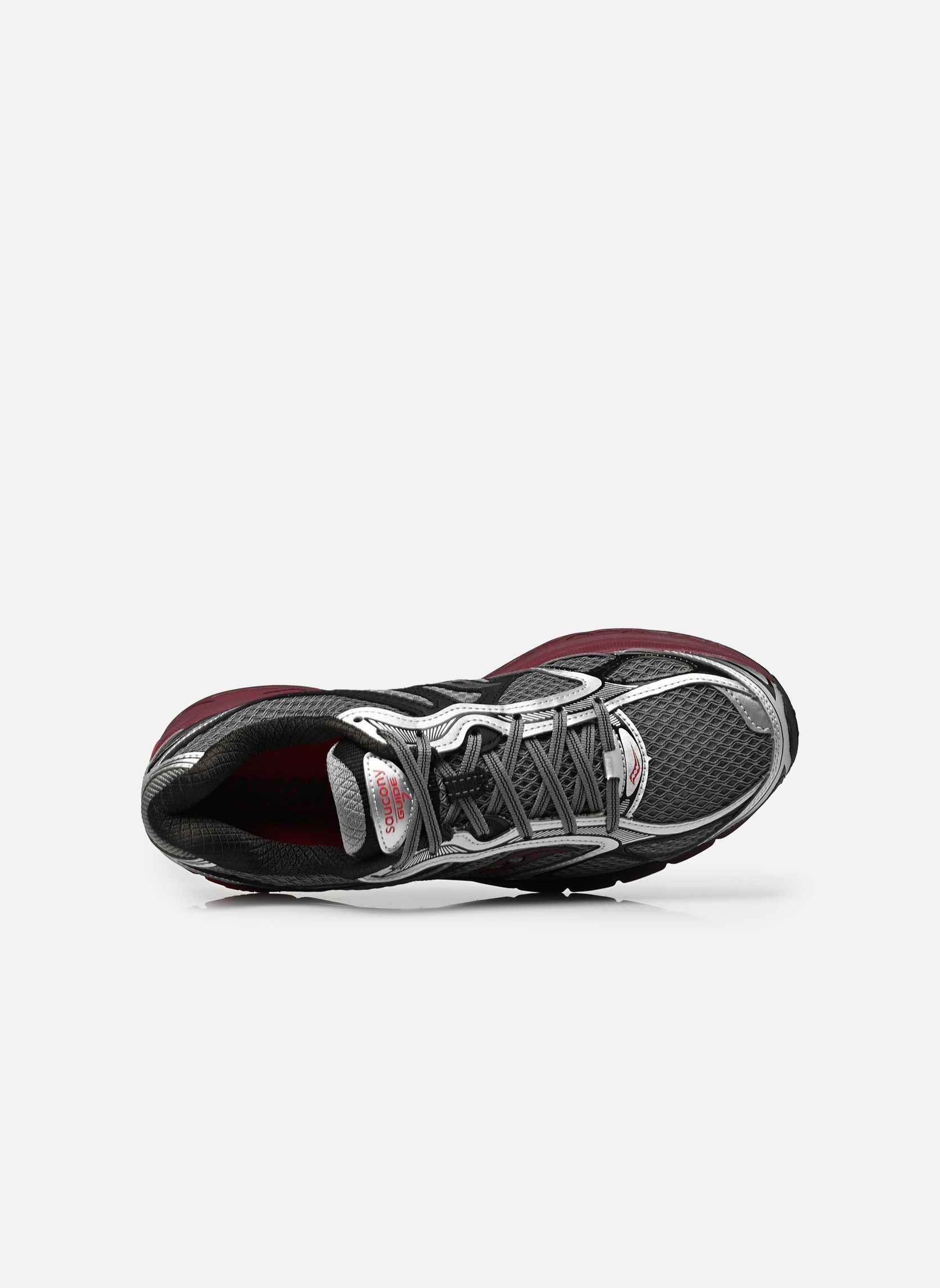 Lage sneakers Progrid Guide 7 heren grijs Saucony Lage sneakers Progrid Guide 7 heren grijs SILVER/MAROON