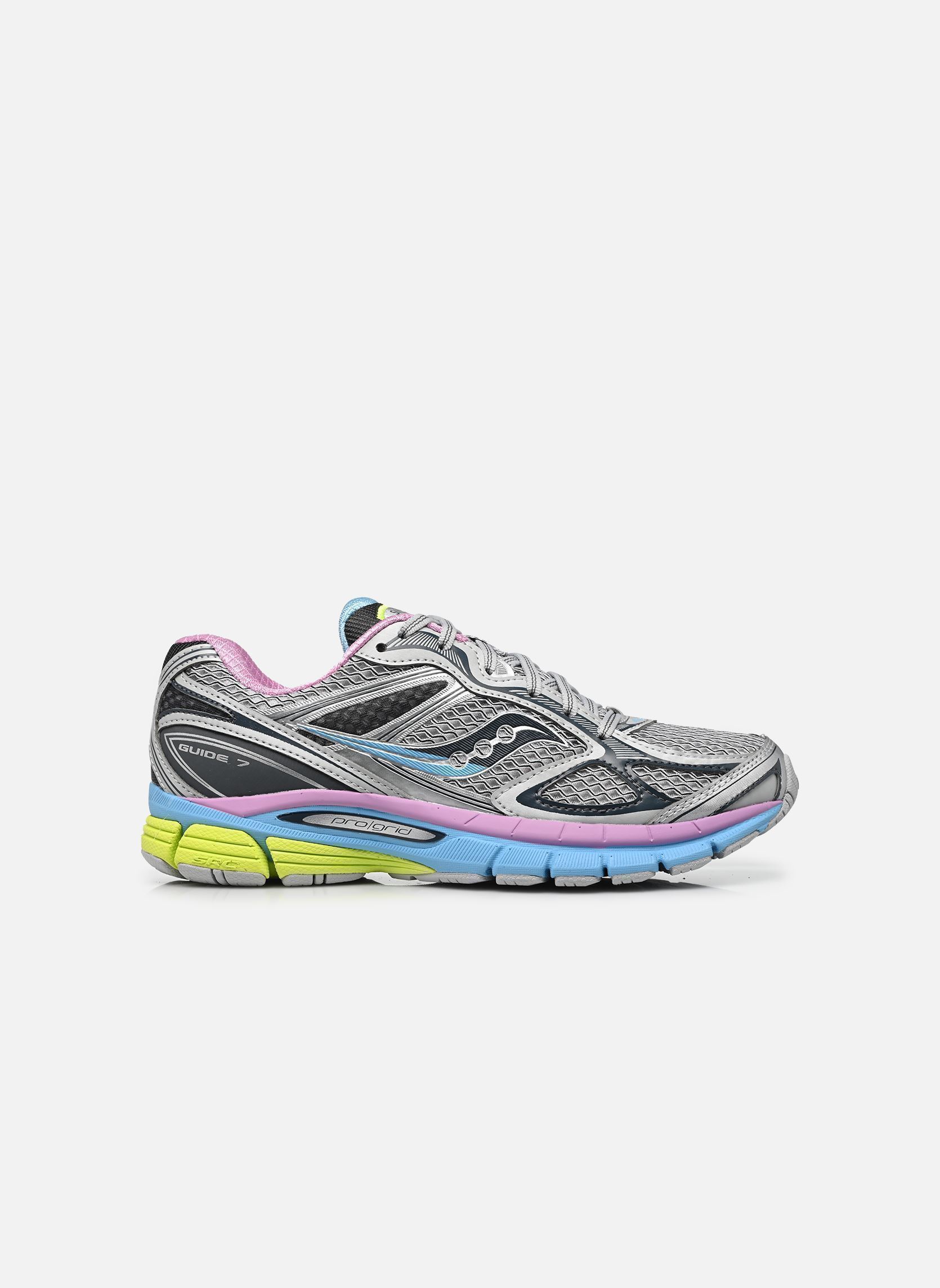 Baskets de sport Progrid Guide 7 femme gris Saucony Baskets de sport Progrid Guide 7 femme gris GREY/AQUA
