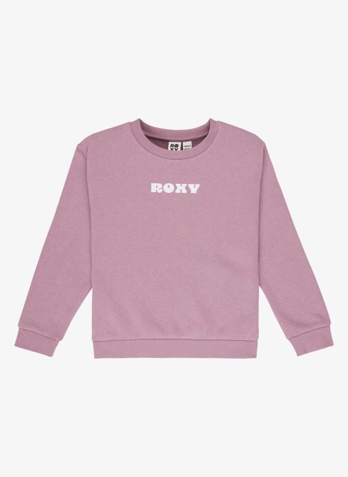 Roxy Sweaters met rits Surf Feeling Crew Brushed meisjes paars