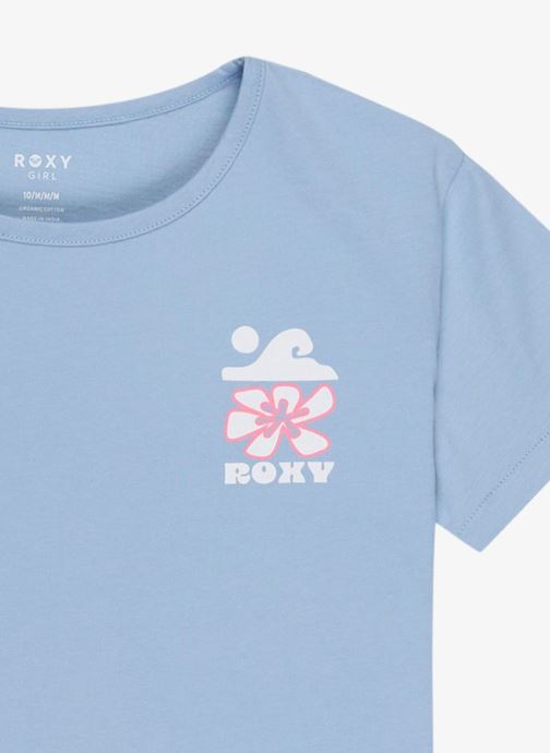 T-Shirt Manches Courtes Fille Roxy RG Night Floral - Coton Bio 4-16 Ans