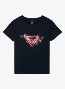 T-shirts met korte mouwen Lilyregular Night meisjes zwart