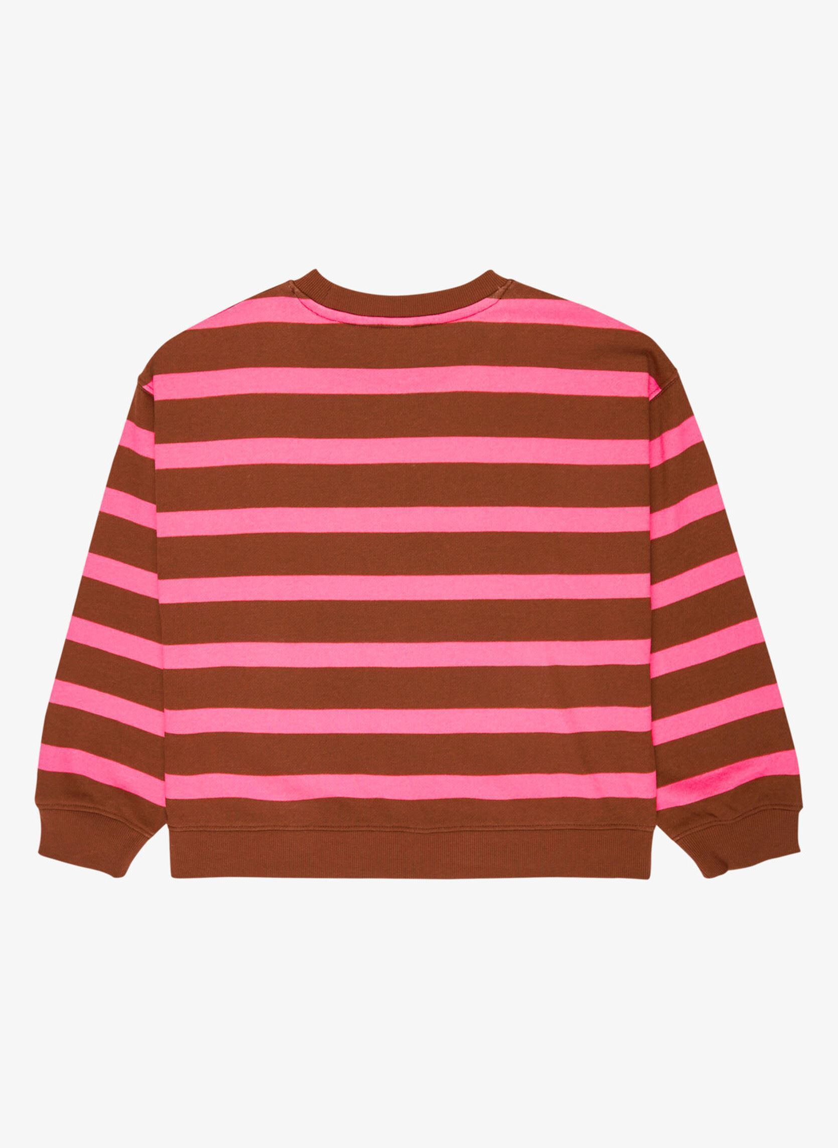 Sweats zippés Little Things Crew fille marron Roxy Sweats zippés Little Things Crew fille marron TIRAMISU STRICTLY STRIPE