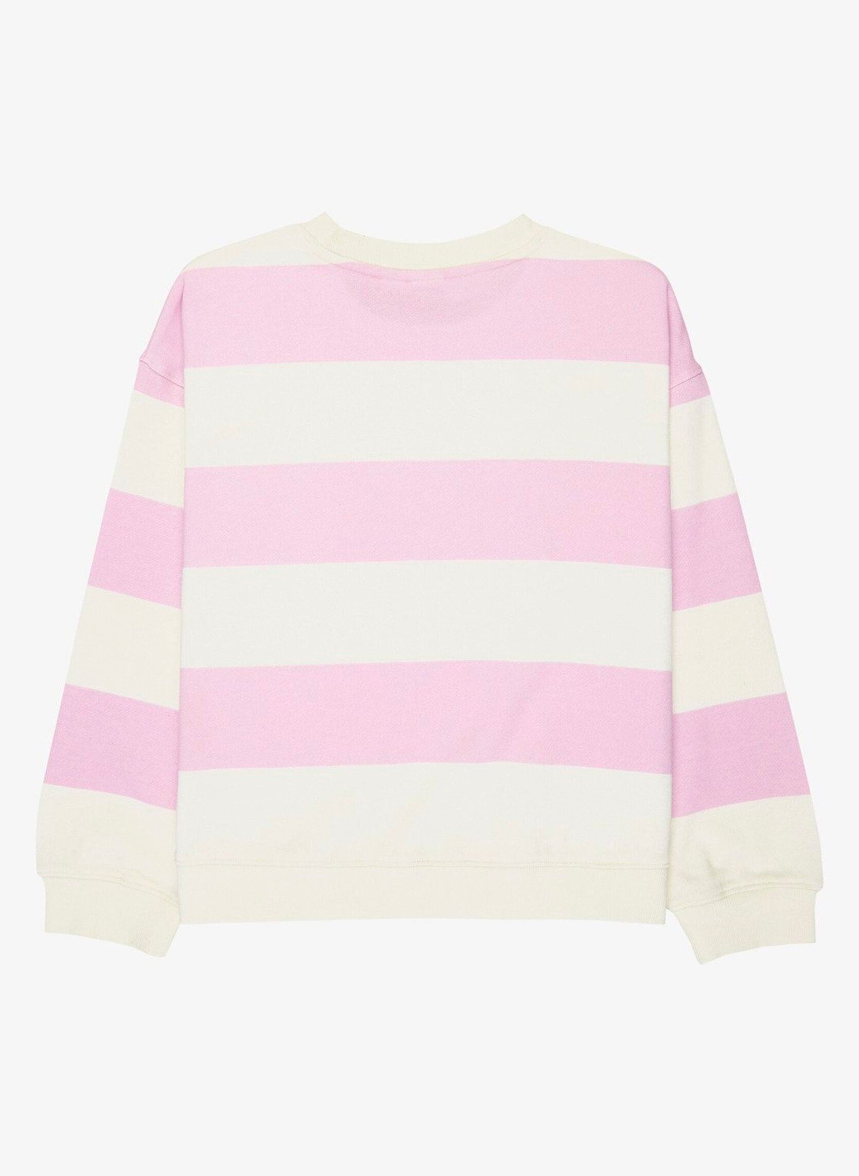Sweats zippés Little Things Crew fille violet Roxy Sweats zippés Little Things Crew fille violet CROCUS PETAL STRICTLY STRIPE