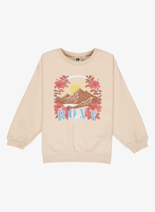Roxy Sweats zippés Morning Hike Brushed Rg fille beige