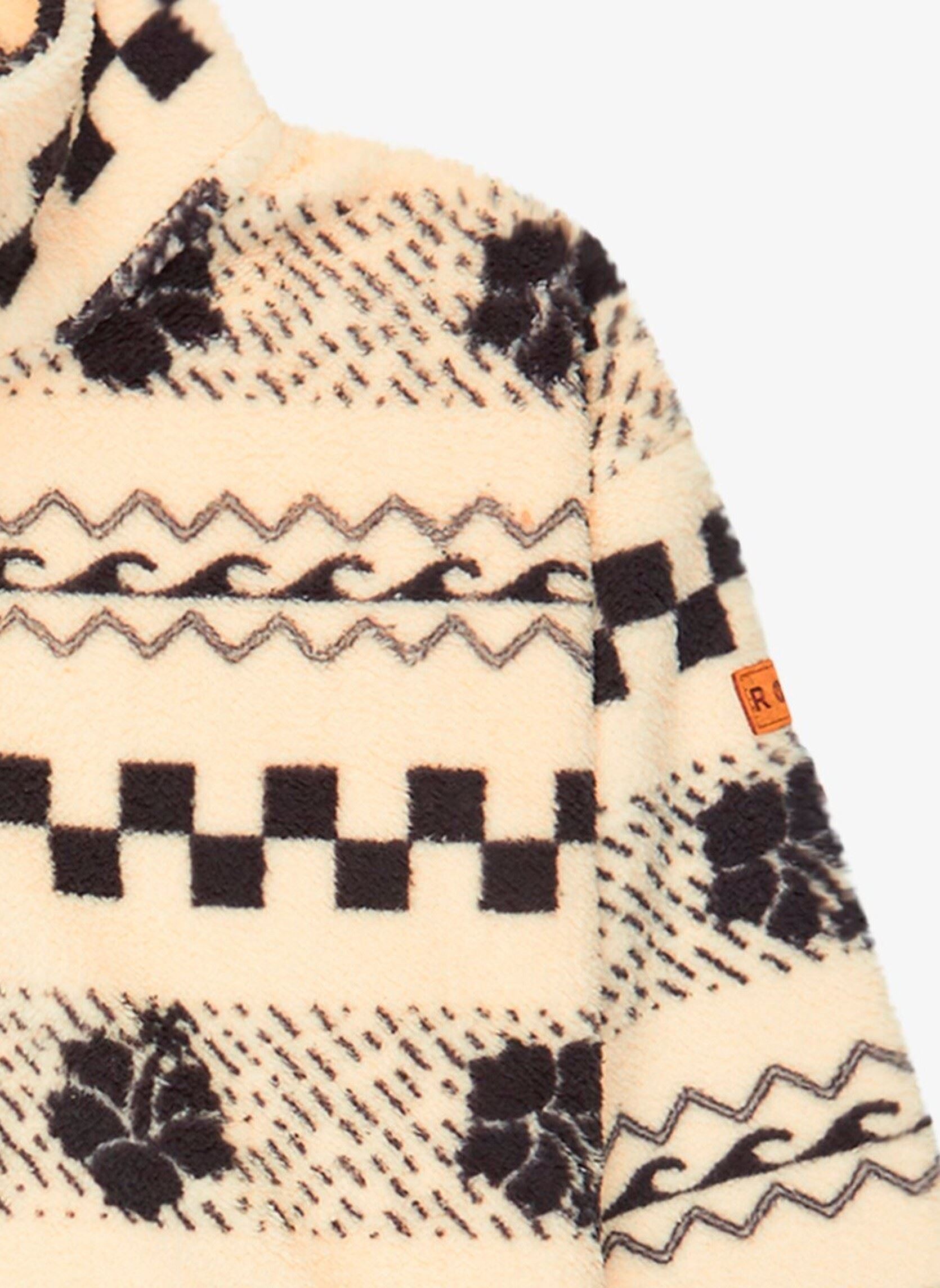 Fleece truien Calling All My Girls meisjes beige Roxy Fleece truien Calling All My Girls meisjes beige PARCHMENT MORNING CRUSH RG