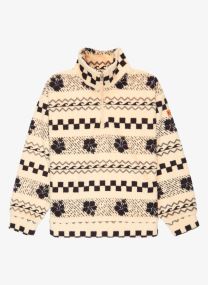 Fleece truien Calling All My Girls meisjes beige Roxy Fleece truien Calling All My Girls meisjes beige PARCHMENT MORNING CRUSH RG