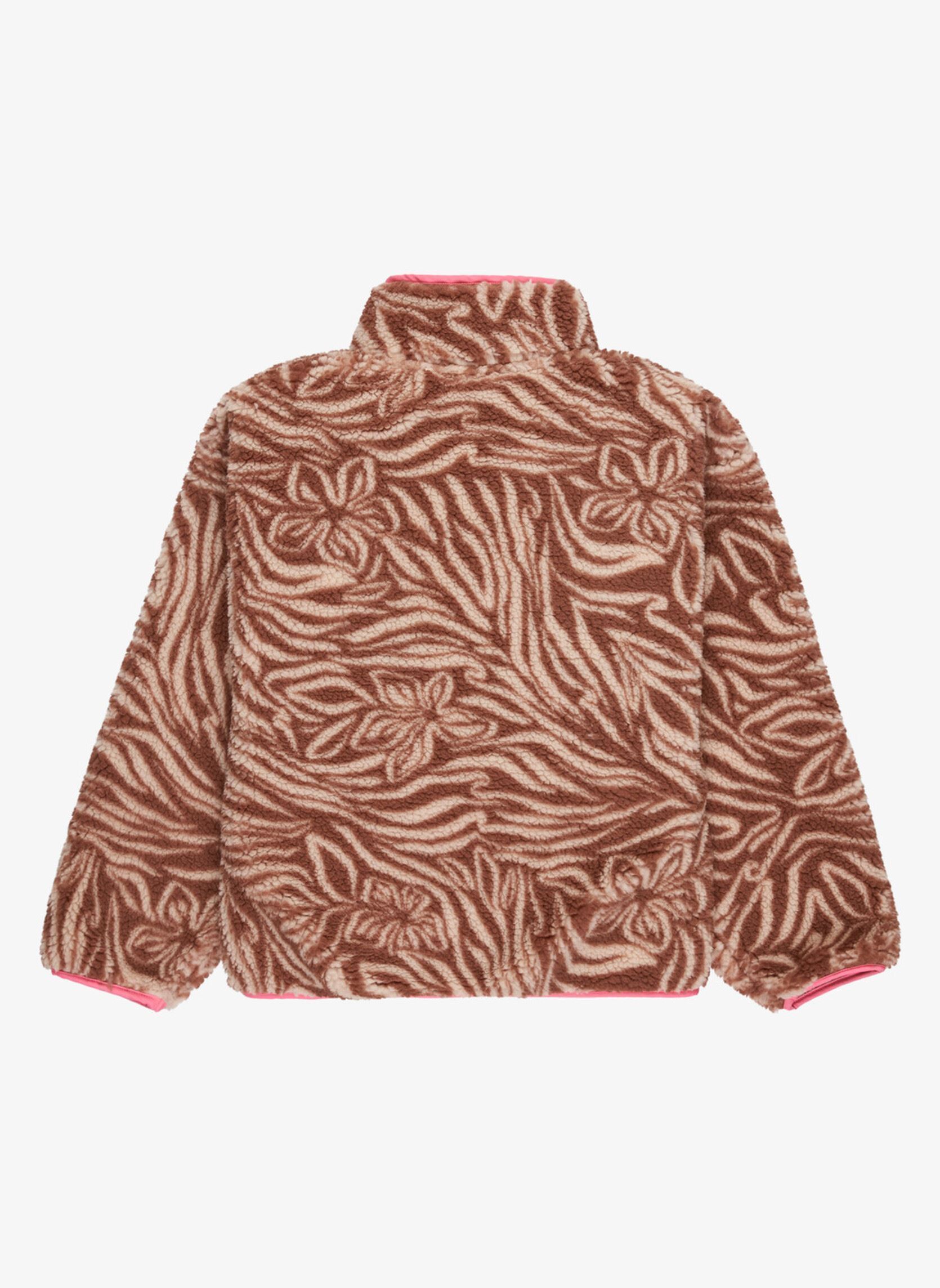 Fleece-Jacken Like Electricity mädchen braun Roxy Fleece-Jacken Like Electricity mädchen braun PARCHMENT ANIMAL FLORAL BIG