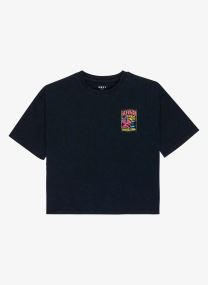 Kurzarm-T-Shirts Daisyloose Season mädchen schwarz Roxy Kurzarm-T-Shirts Daisyloose Season mädchen schwarz ANTHRACITE