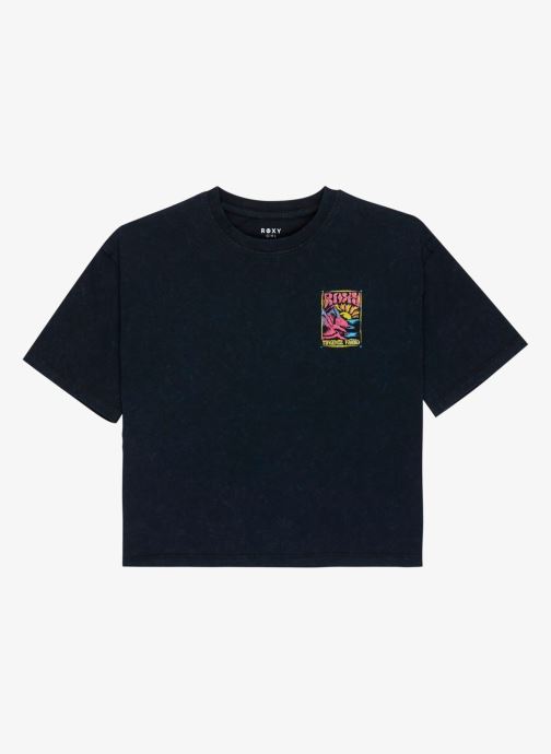 Roxy T-shirts met korte mouwen Daisyloose Season meisjes zwart
