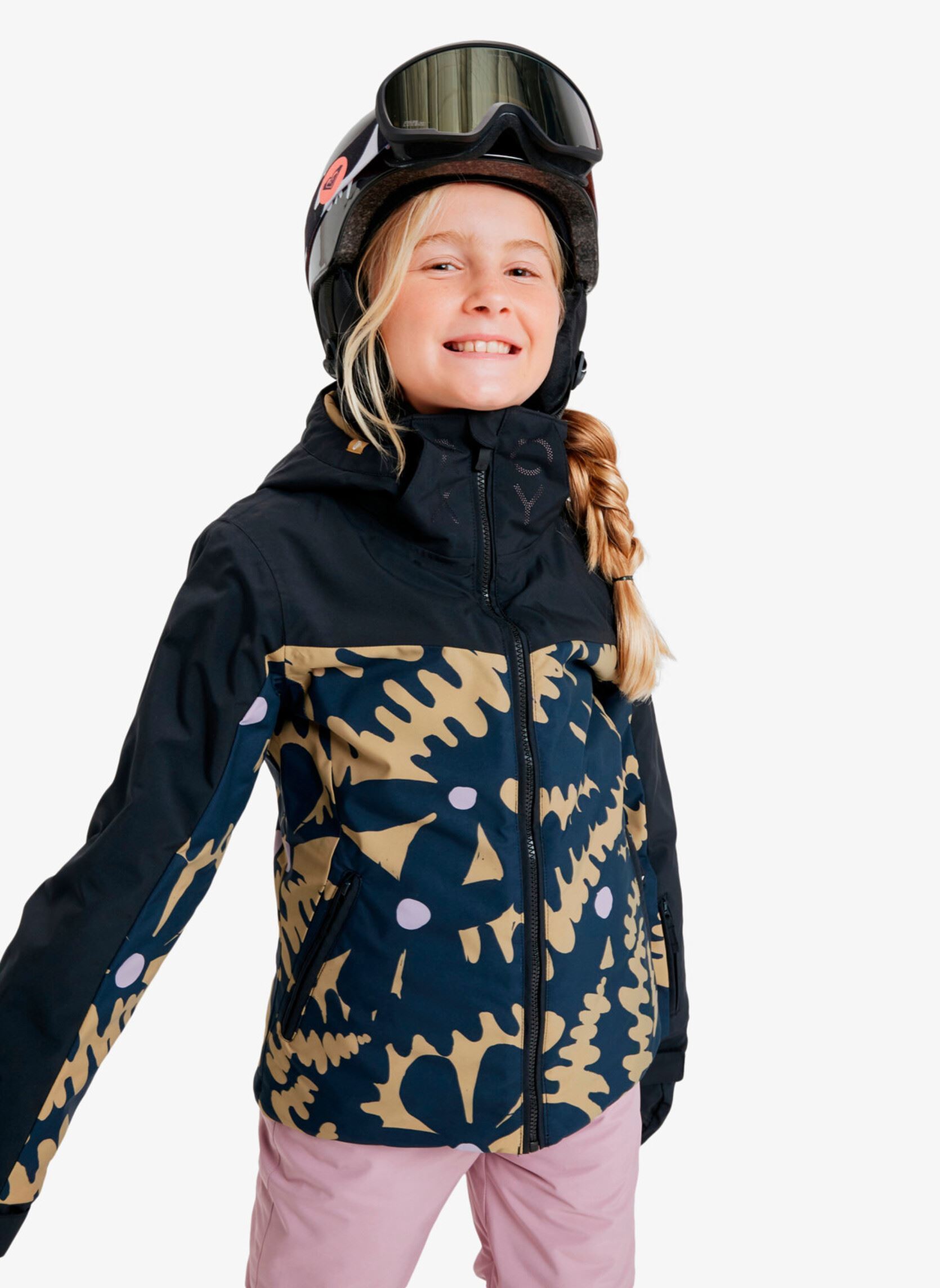 Jacken Free Jet Block Girl Jk mädchen schwarz Roxy Jacken Free Jet Block Girl Jk mädchen schwarz FENNEL SEED BIG FLOWER RG