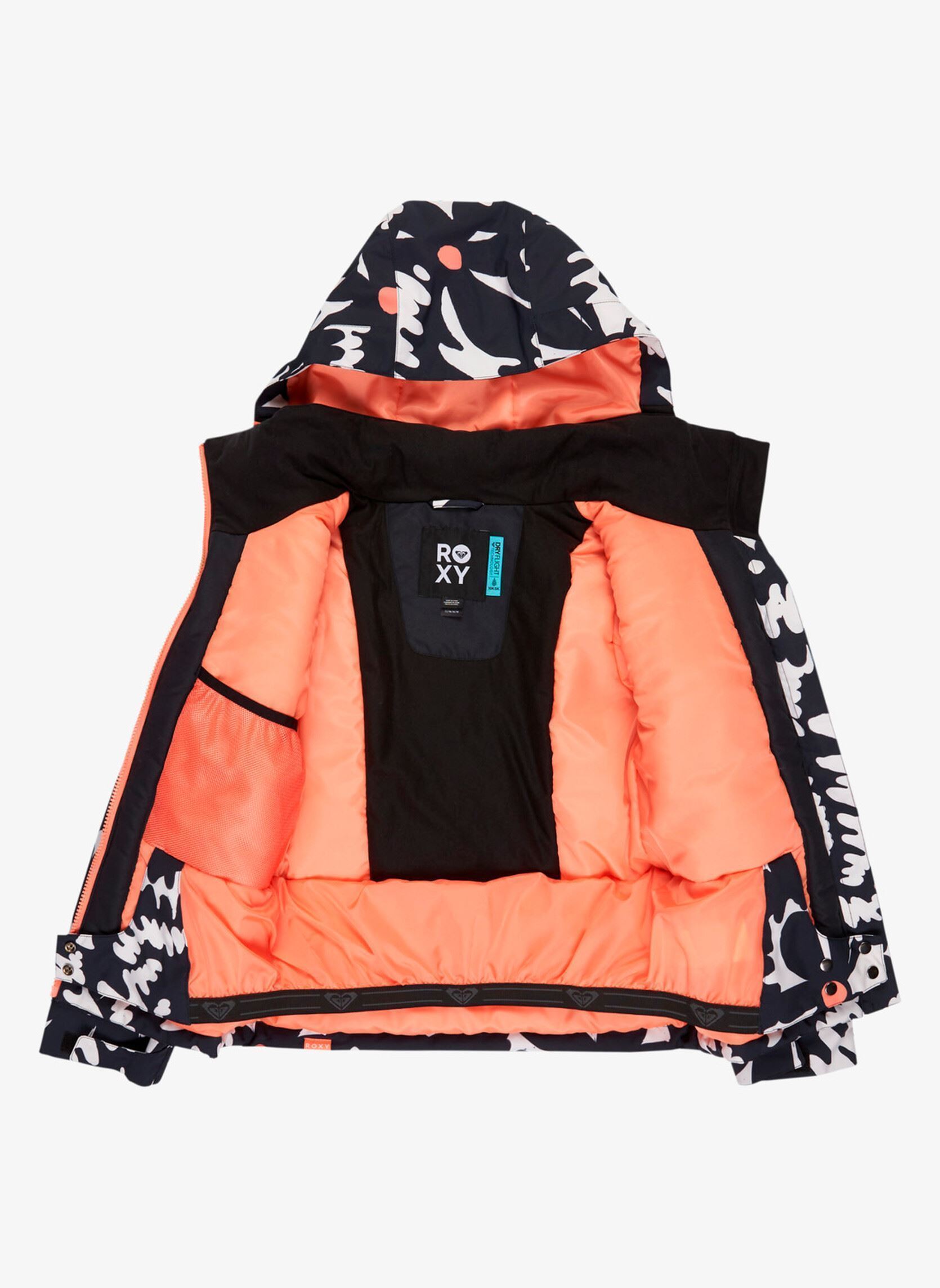 Vestes Free Jet Girl Jk fille noir Roxy Vestes Free Jet Girl Jk fille noir TRUE BLACK BIG FLOWER