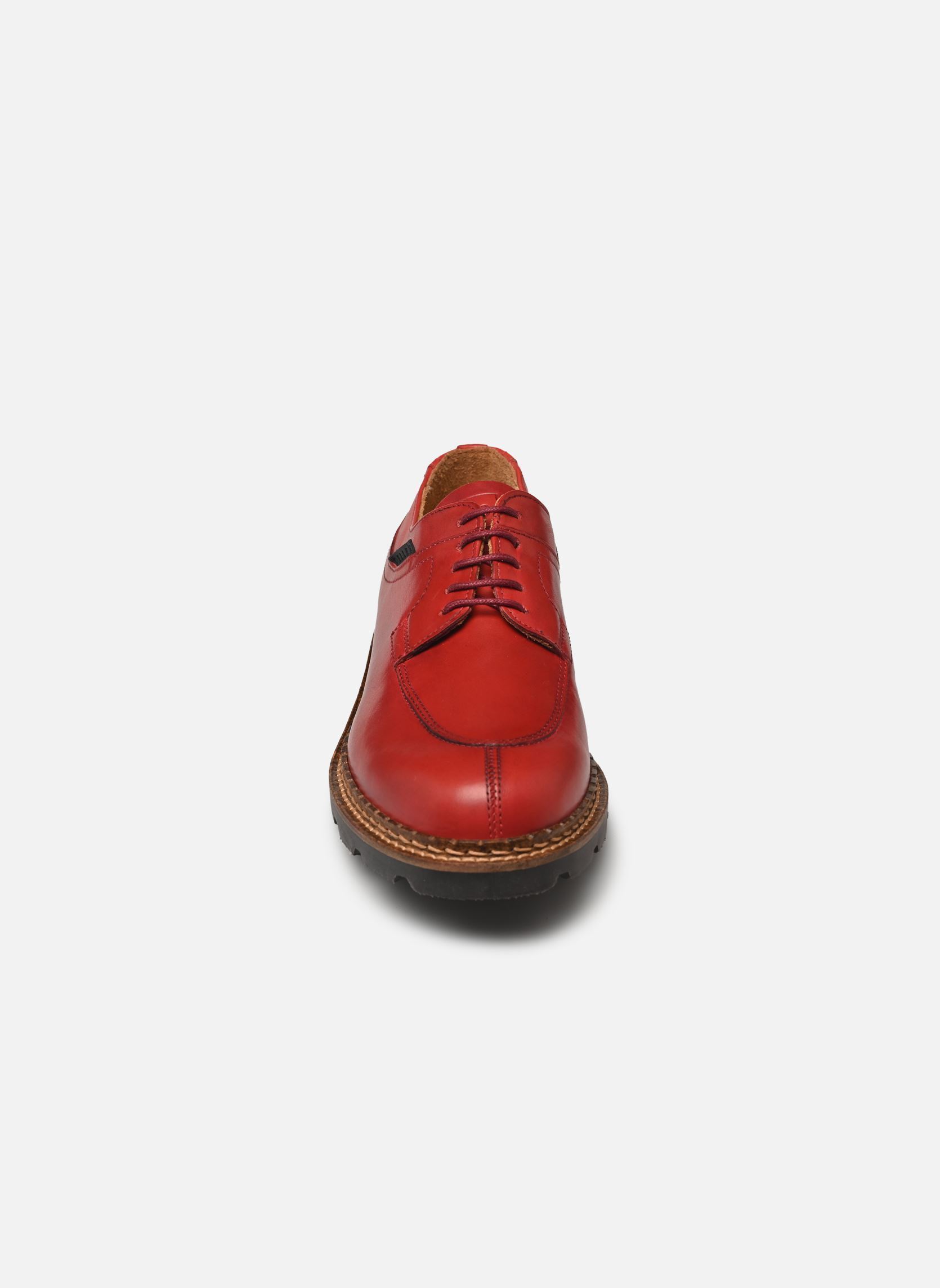 Derbies Luron femme rouge Pellet Derbies Luron femme rouge CARMIN