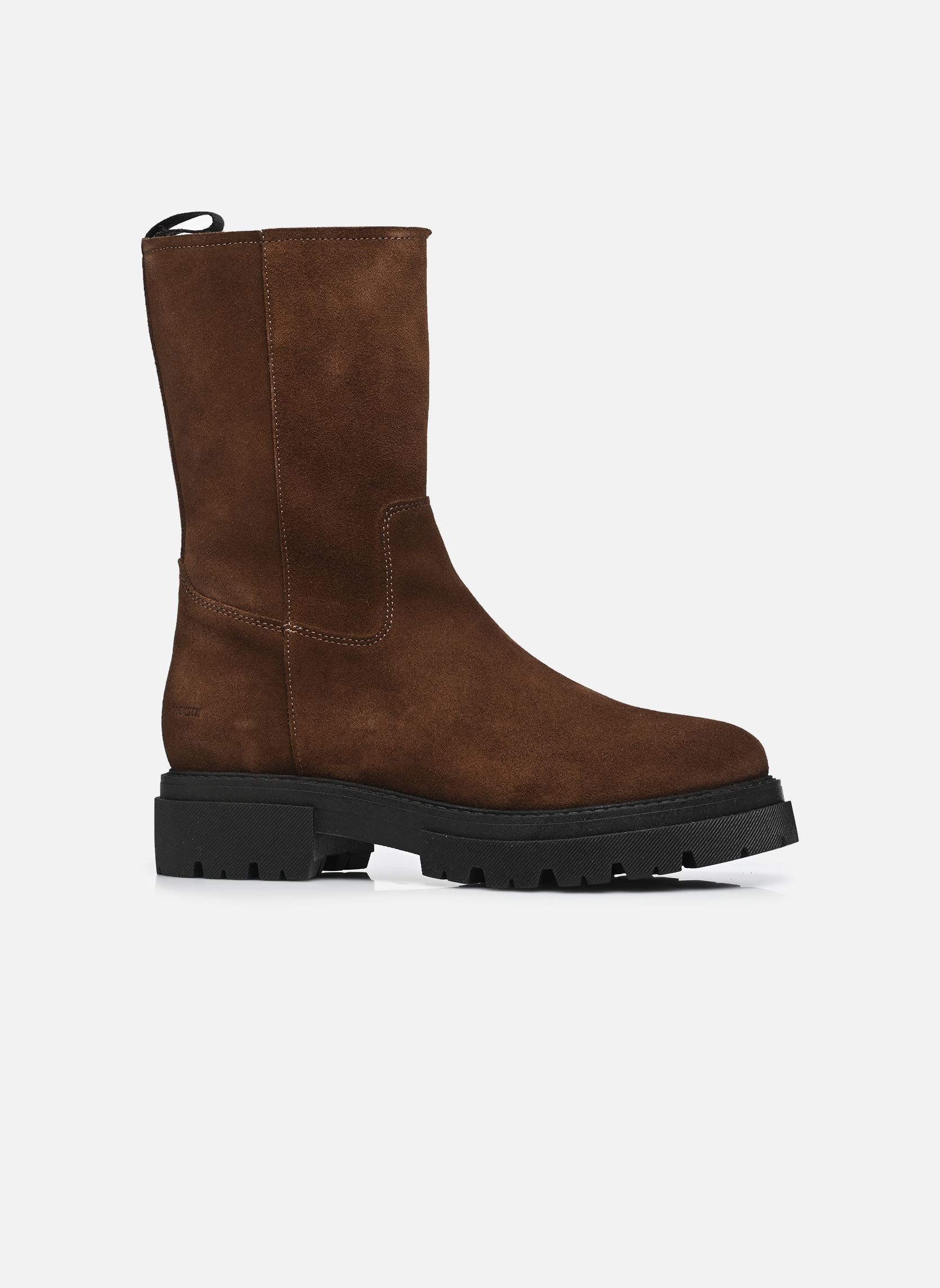 Gevoerde enkellaarsjes AL469 dames bruin Blackstone Gevoerde enkellaarsjes AL469 dames bruin CHOCOLATE