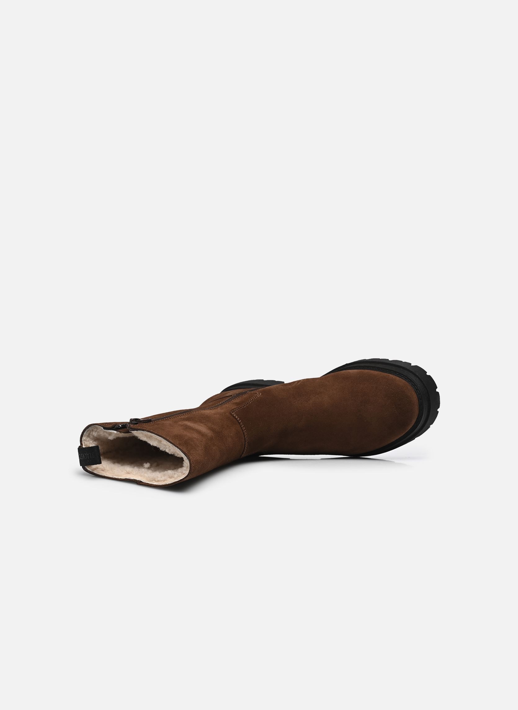 Gevoerde enkellaarsjes AL469 dames bruin Blackstone Gevoerde enkellaarsjes AL469 dames bruin CHOCOLATE