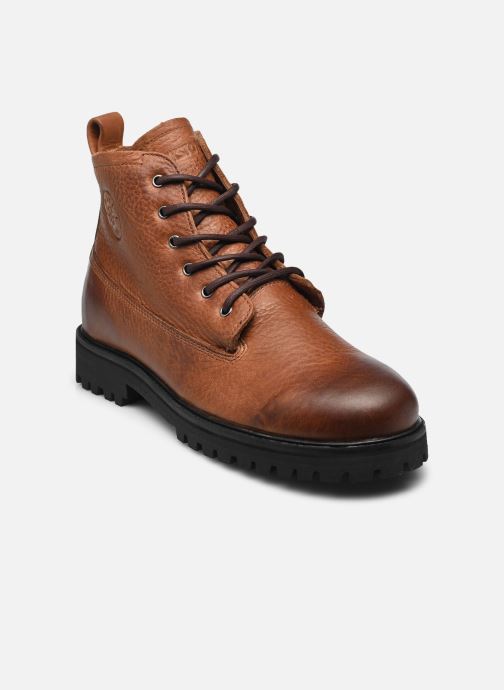 Blackstone Botines con cordones OM62 hombre marrón