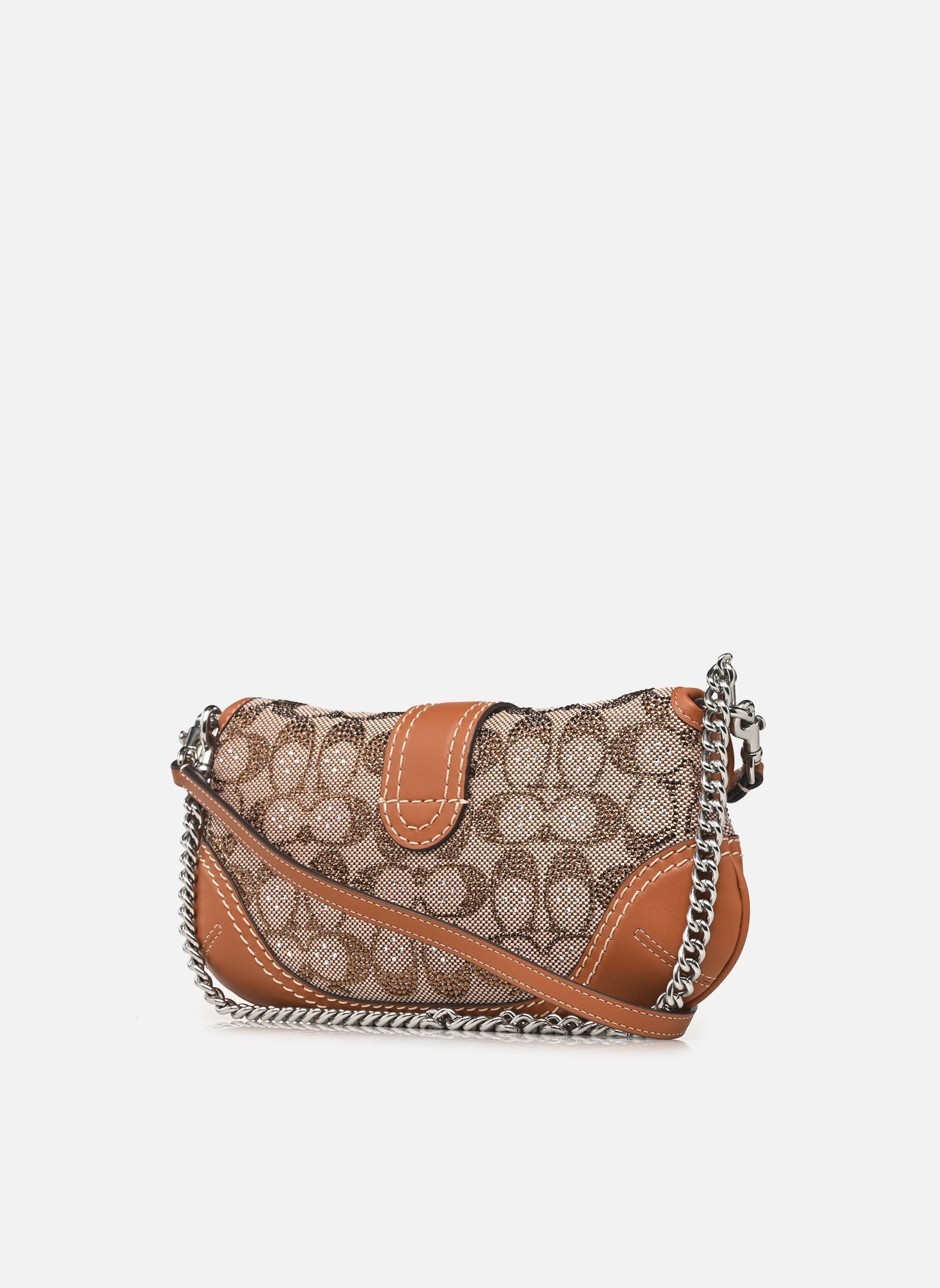 Sacs bandoulière Crystal Signature Jacquard Soho Bag 25 femme beige Coach Sacs bandoulière Crystal Signature Jacquard Soho Bag 25 femme beige LH/BURNISHED AMBER