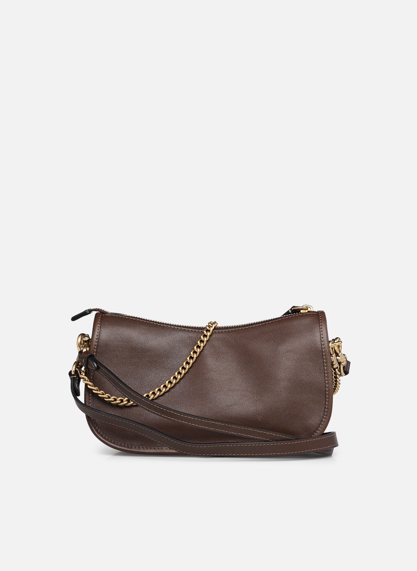 Sacs Natural Grain Leather Waverly Bag femme marron Coach Sacs Natural Grain Leather Waverly Bag femme marron B4/MAPLE