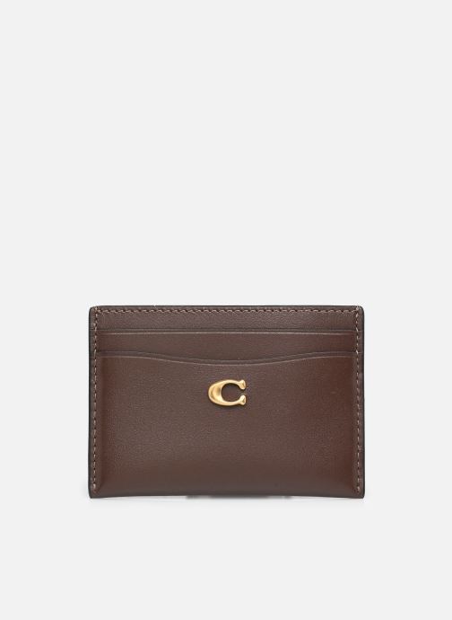 Porte-cartes Refined Calf Leather Essential Card Case femme marron