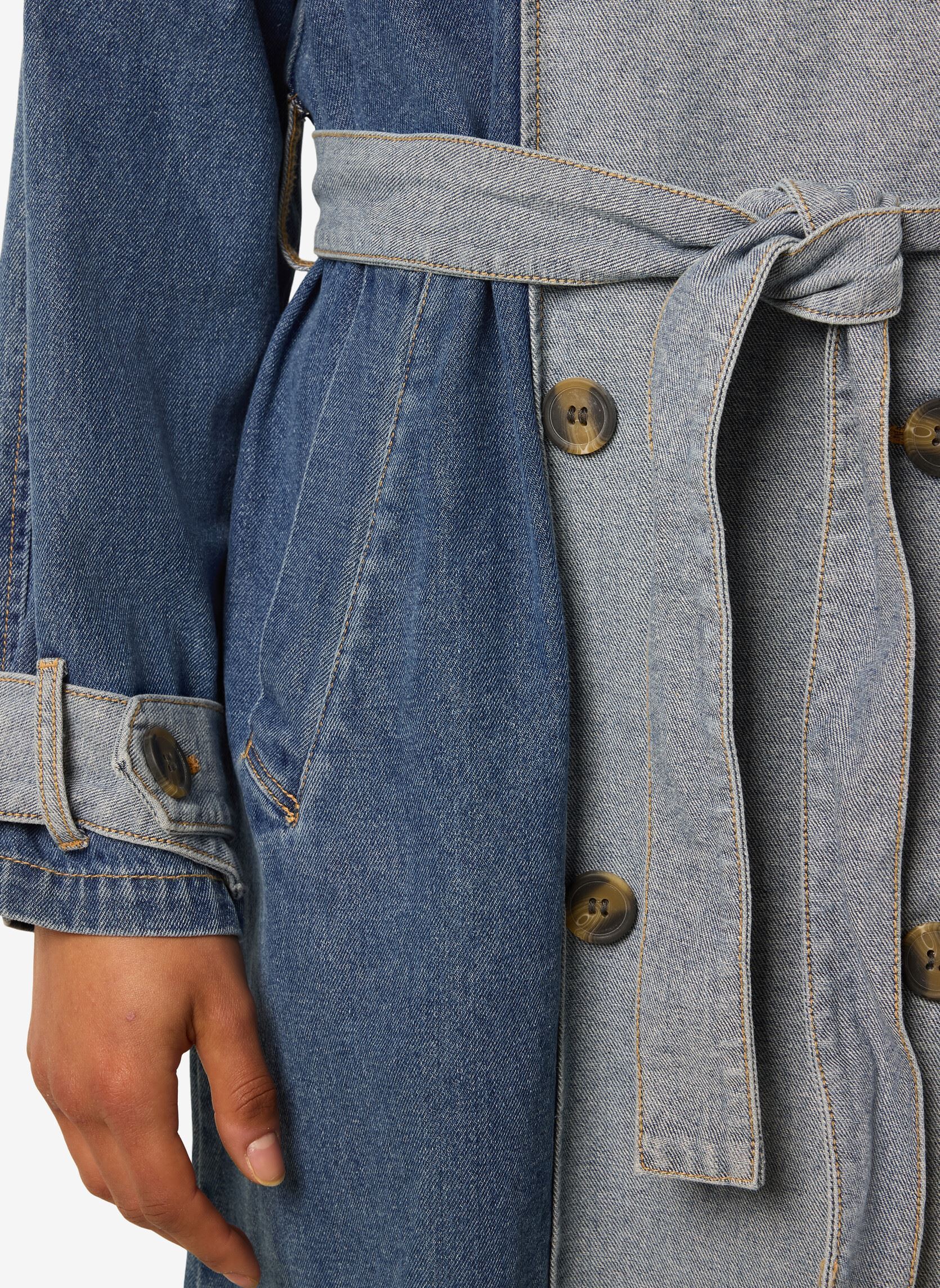 Trench-coats NMARIZONA DENIM TRENCHCOAT DD femme bleu Noisy May Trench-coats NMARIZONA DENIM TRENCHCOAT DD femme bleu Dark Blue Denim