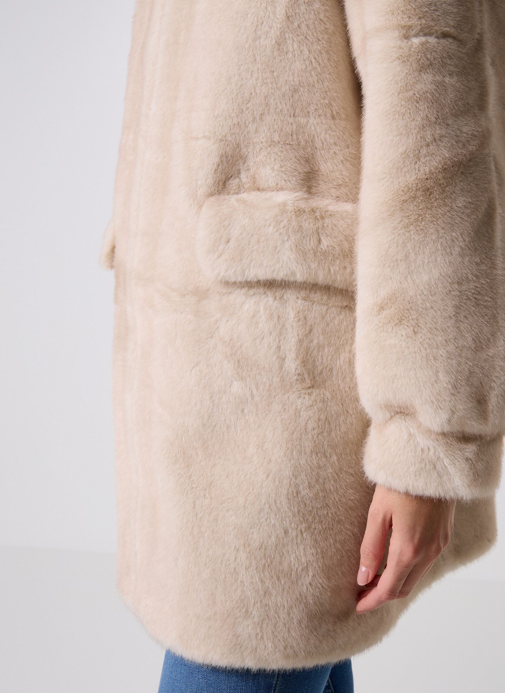 Abrigos Cortina mujer blanco COLD BAY Abrigos Cortina mujer blanco ECRU