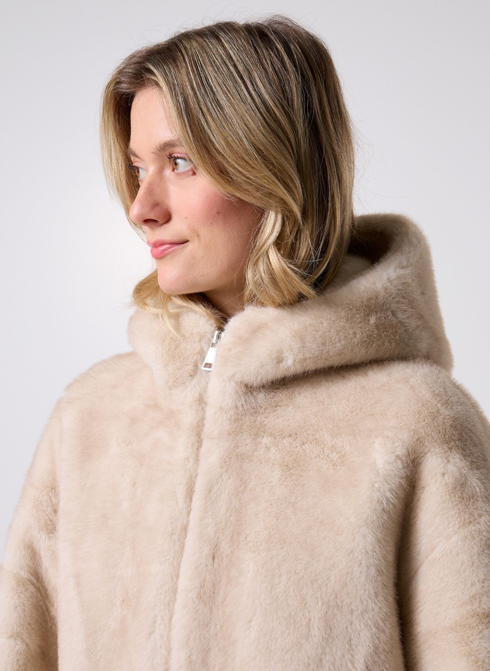 Abrigos Cortina mujer blanco COLD BAY Abrigos Cortina mujer blanco ECRU