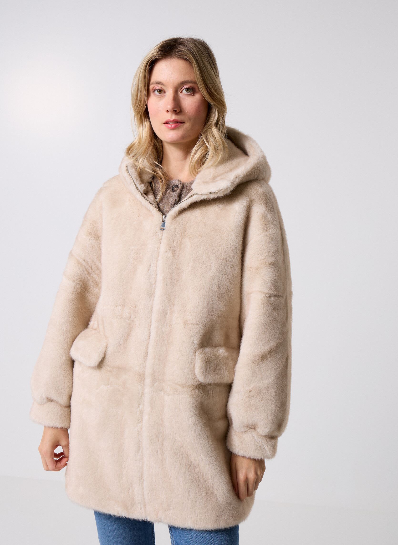 Abrigos Cortina mujer blanco COLD BAY Abrigos Cortina mujer blanco ECRU