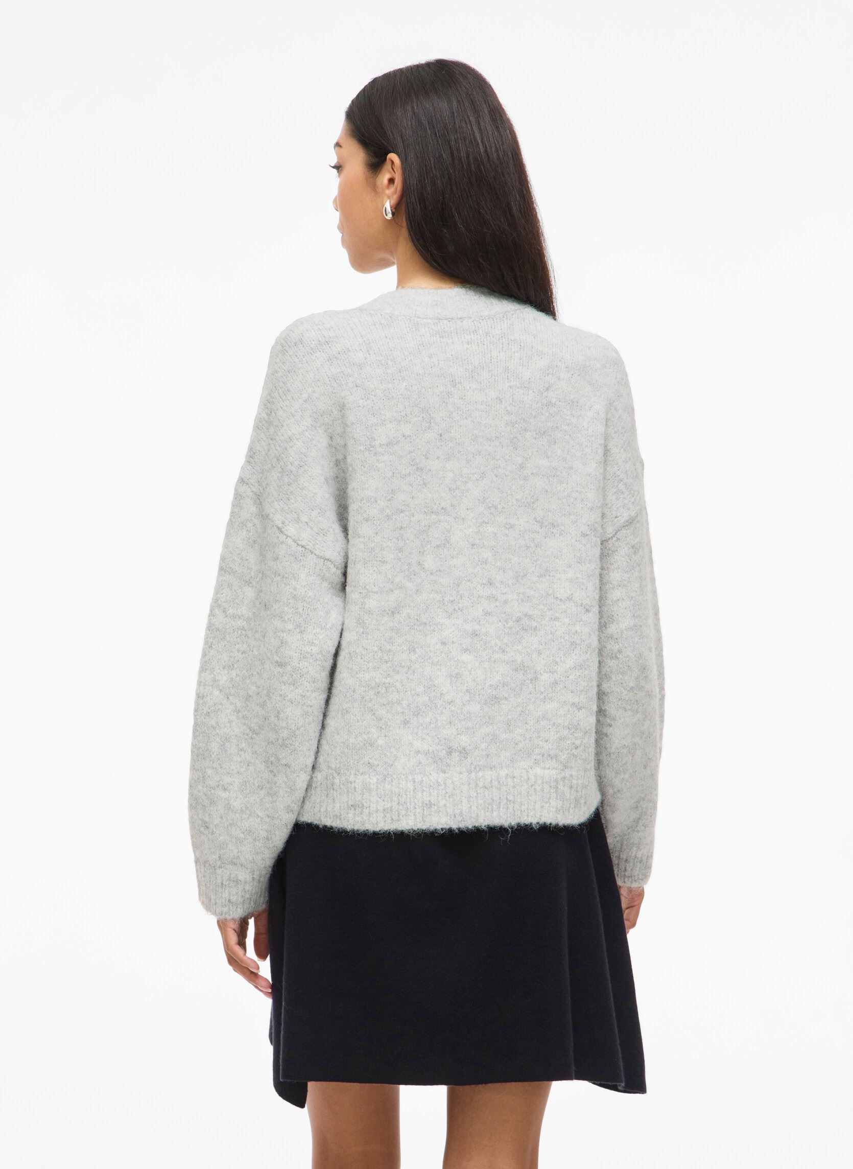 Gilets VIMARLEY L/S BUTTON DETAIL CARDIGAN femme gris Vila Gilets VIMARLEY L/S BUTTON DETAIL CARDIGAN femme gris Light Grey Melange