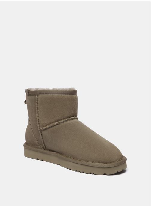 EverAu Australia Bottes Bottines courtes femme en cuir - Ostrich femme marron