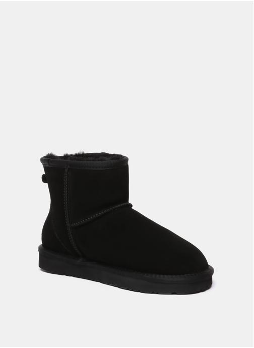 EverAu Australia Bottes Bottines courtes femme en cuir - Ostrich femme noir
