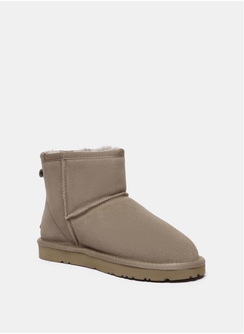 EverAu Australia Bottes Bottines courtes femme en cuir - Ostrich femme marron