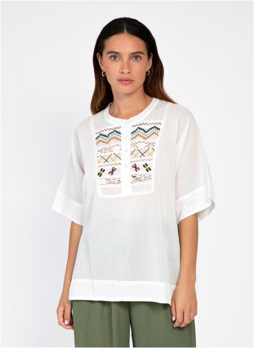 An'ge Blouses BLOUSE SIGRID ecru femme blanc